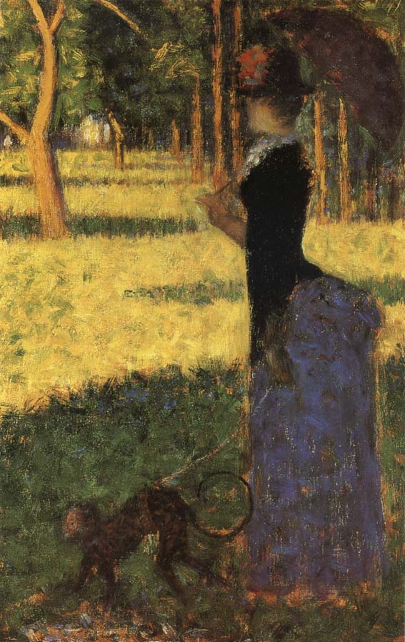 Georges Seurat Walk with the Monkey